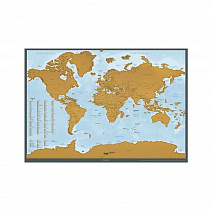 Карта мира Art. Lebedev Studio Здесь был я 2.1 русская версия, золото